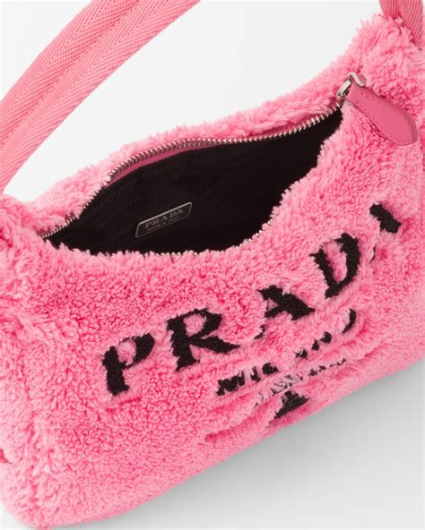 prada re edition terry bag|Petal Pink/black Re.